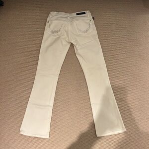 Vintage Rock & Republic Bootcut Lowrise White Jeans